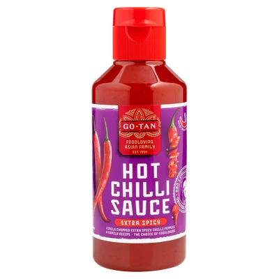 Go-Tan Chilisaus hot Fles 270 ml