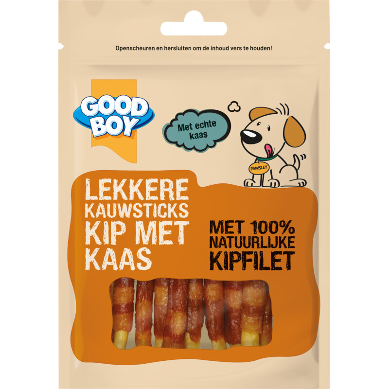 Good boy Lekkere kauwsticks kip met kaas