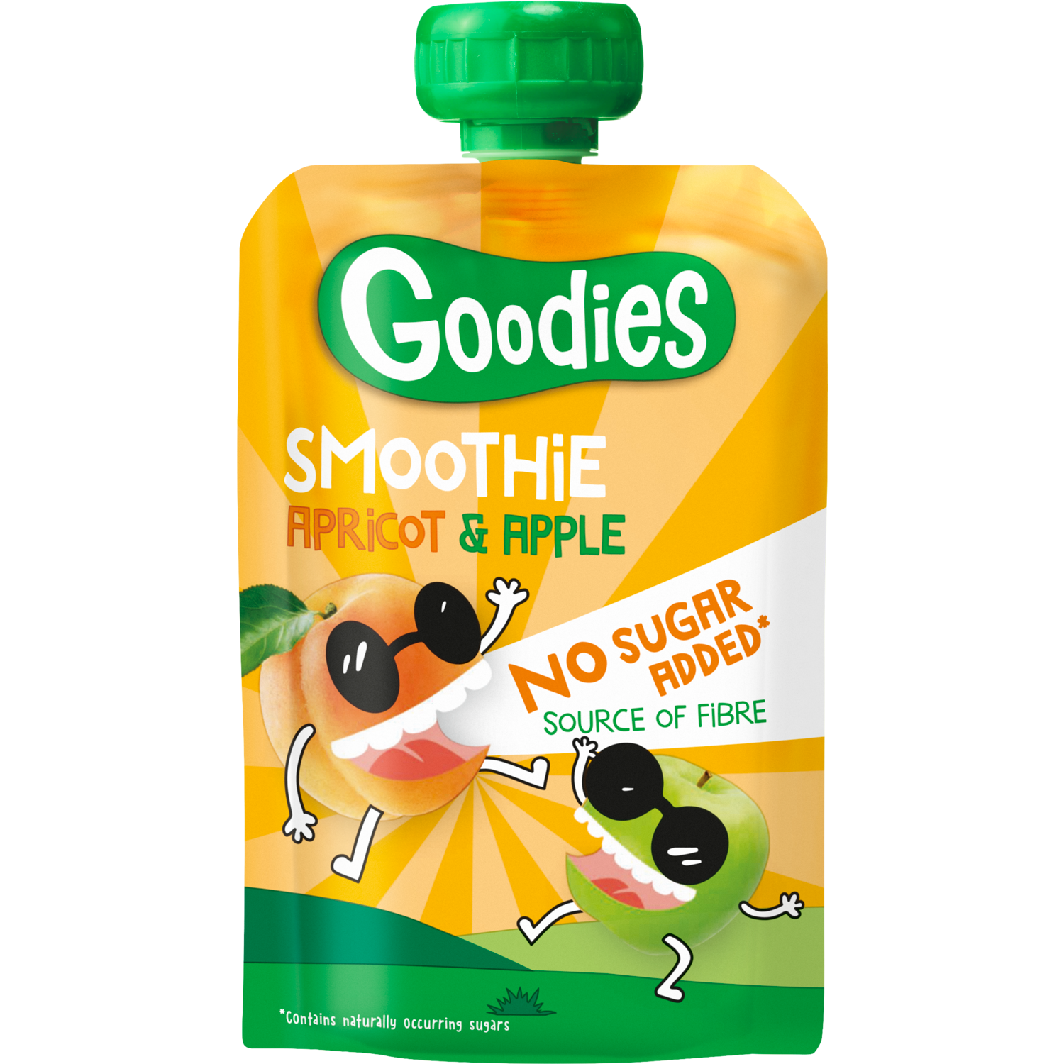 Goodies Knijpzakje abrikoos-appel 3+ jaar