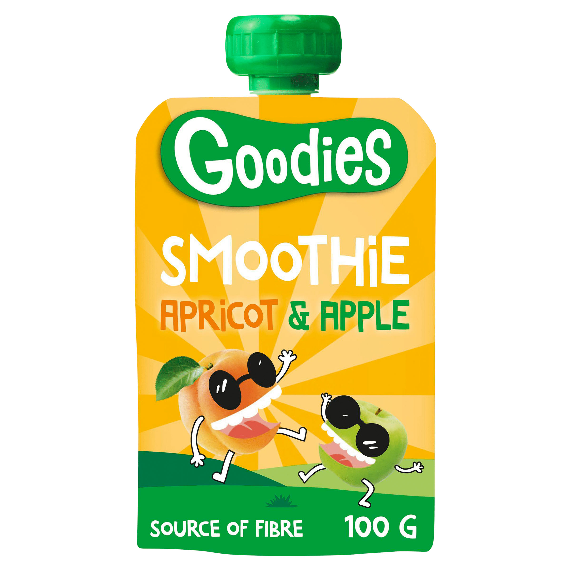Goodies Knijpfruit Smoothie Abrikoos & Appel 100 g