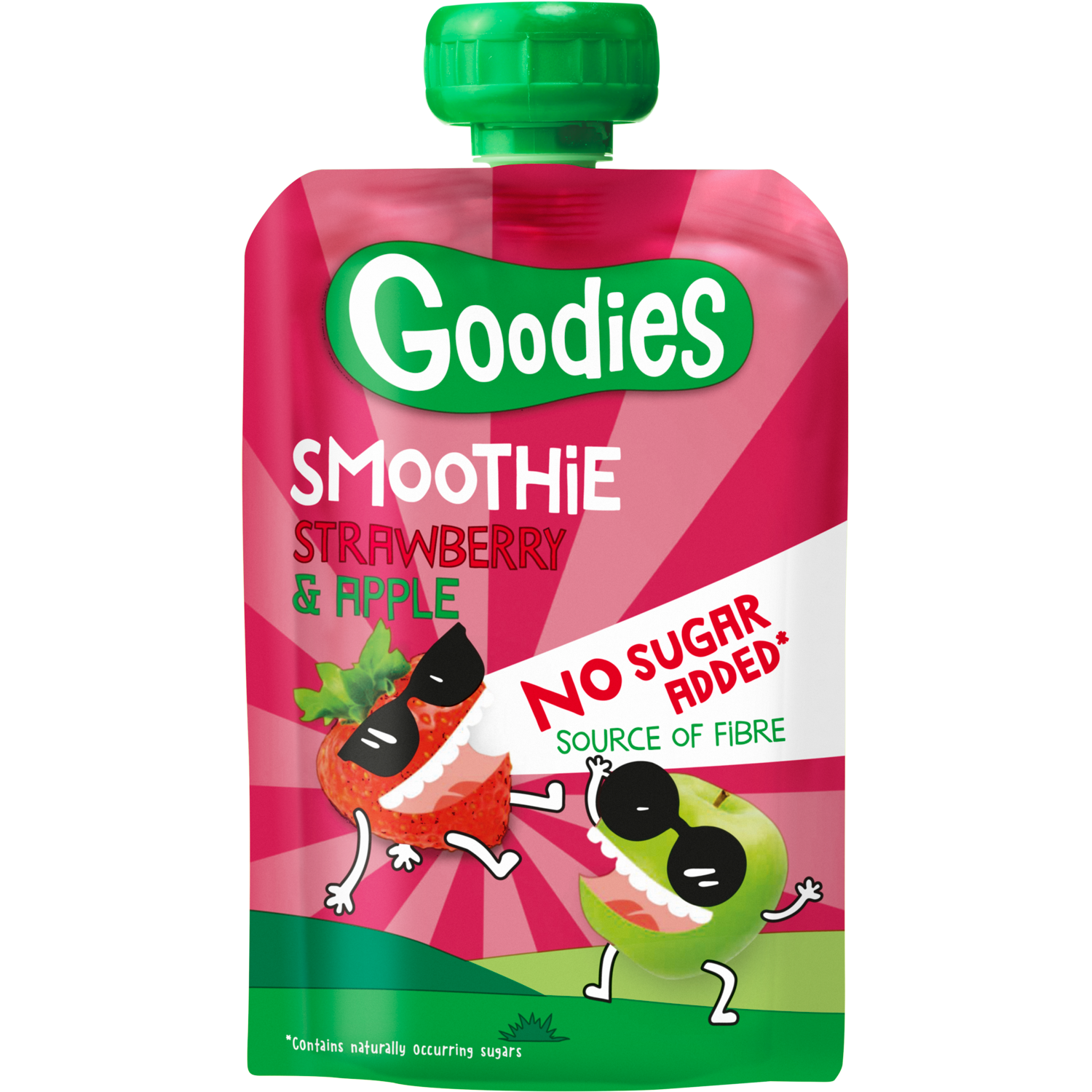 Goodies Knijpfruit Smoothie Aardbei & Appel 100 g
