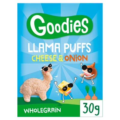 Goodies Lama Puffs cheese &amp; onion Zak 30 g