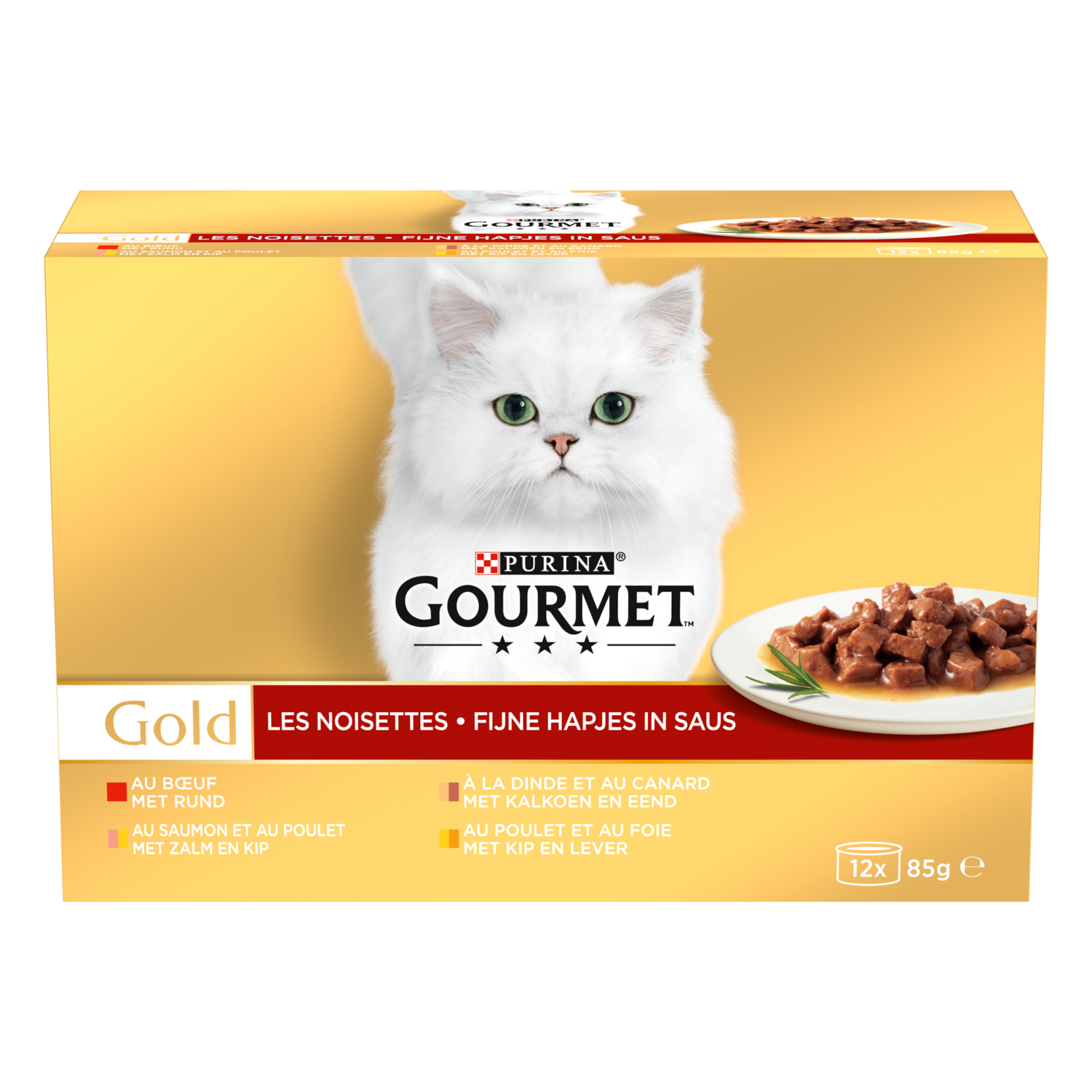 Gourmet Gold fijne hapjes in saus 12 stuks