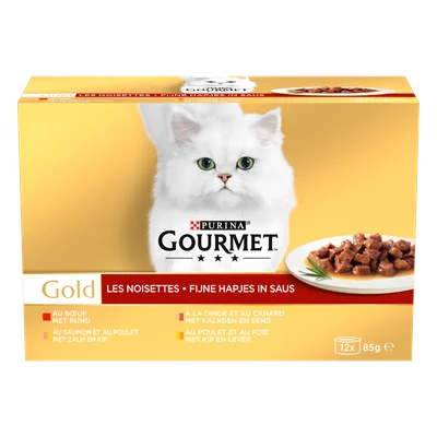 Gourmet Gold fijne hapjes in saus 12 stuks