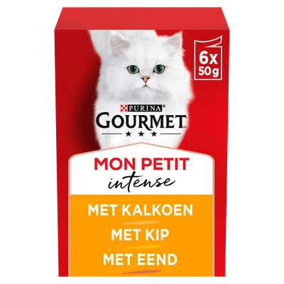 Gourmet Mon Petit Intense kattenvoer gevogelte Doos 6 st