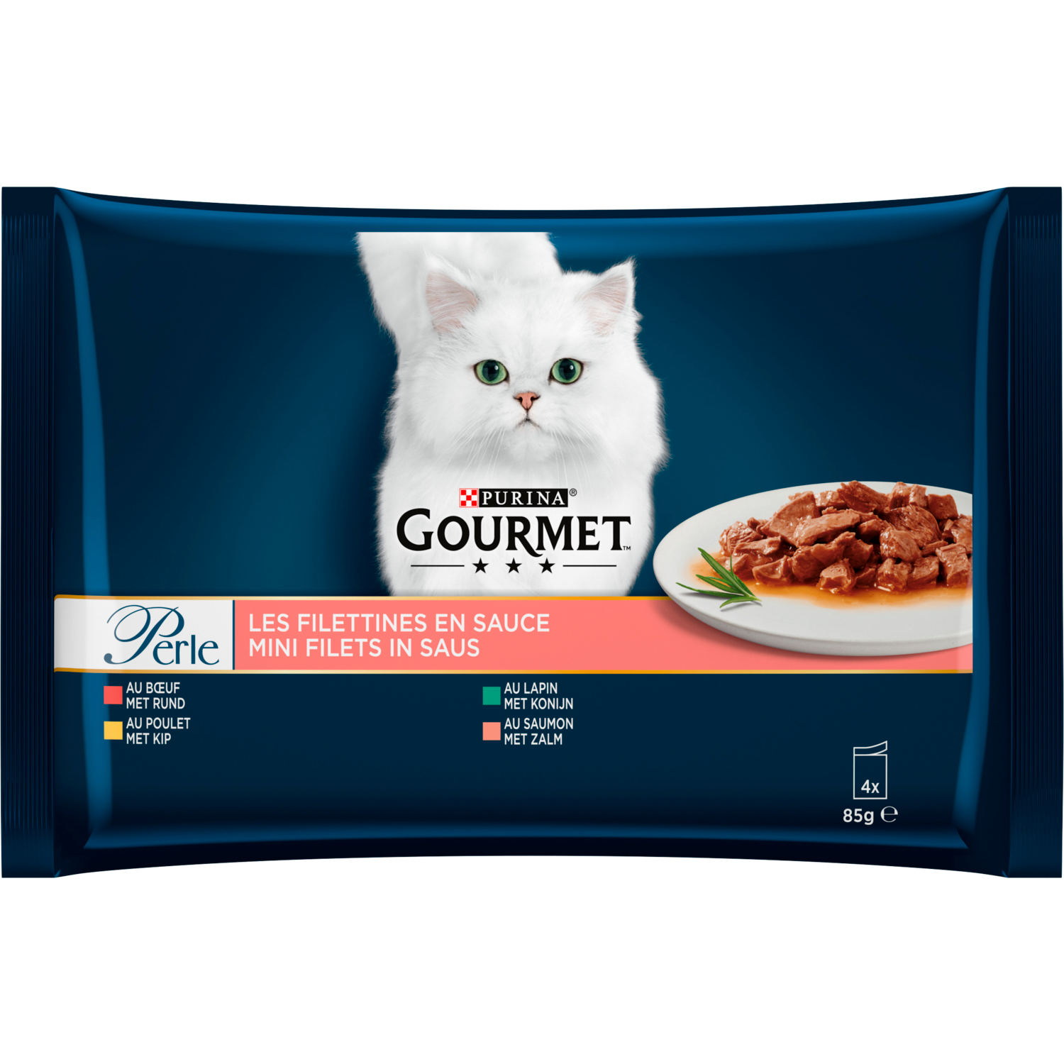 Gourmet Perle minifilets in saus met groenten 4 stuks