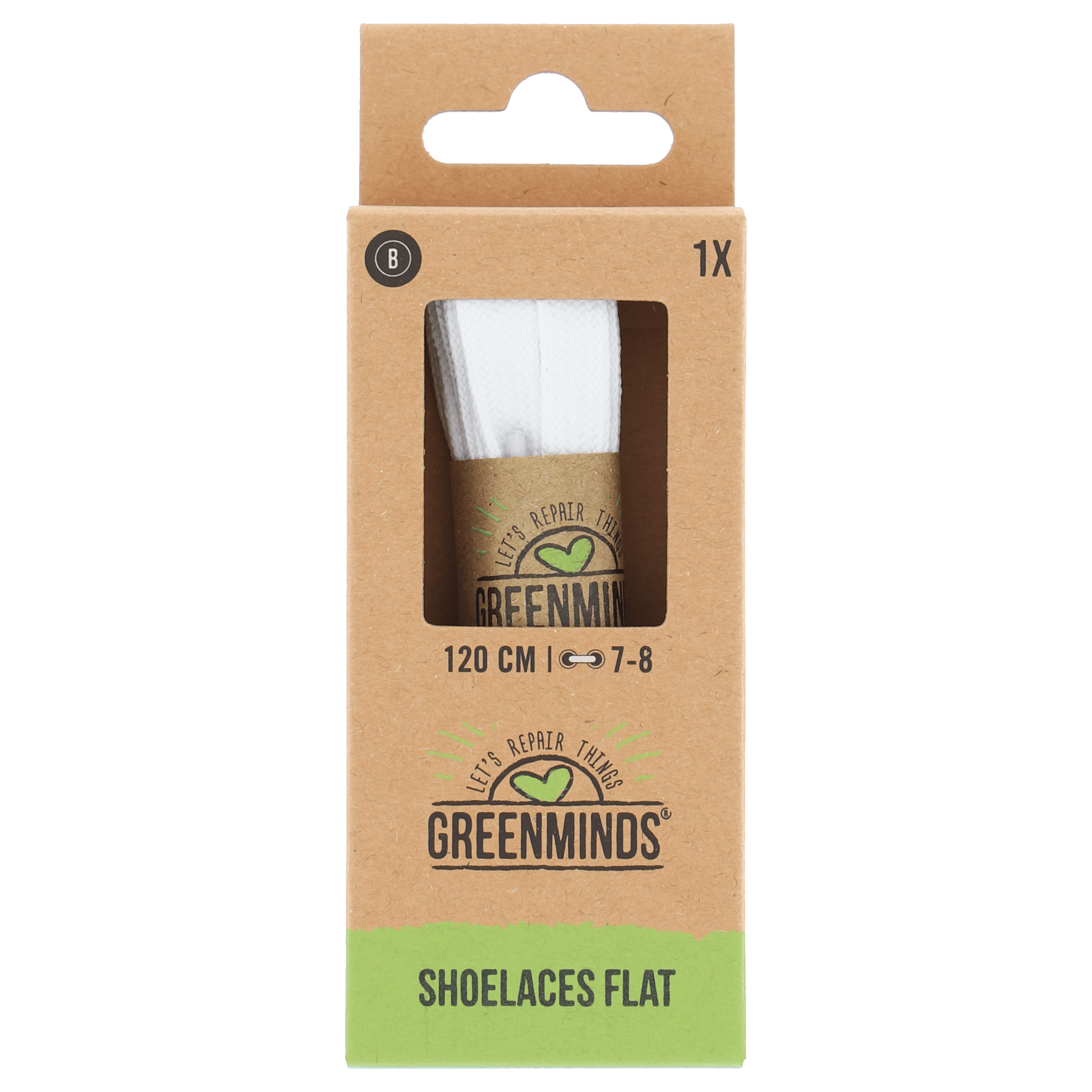 Greenminds Sportveters Wit 120cm 1 Paar