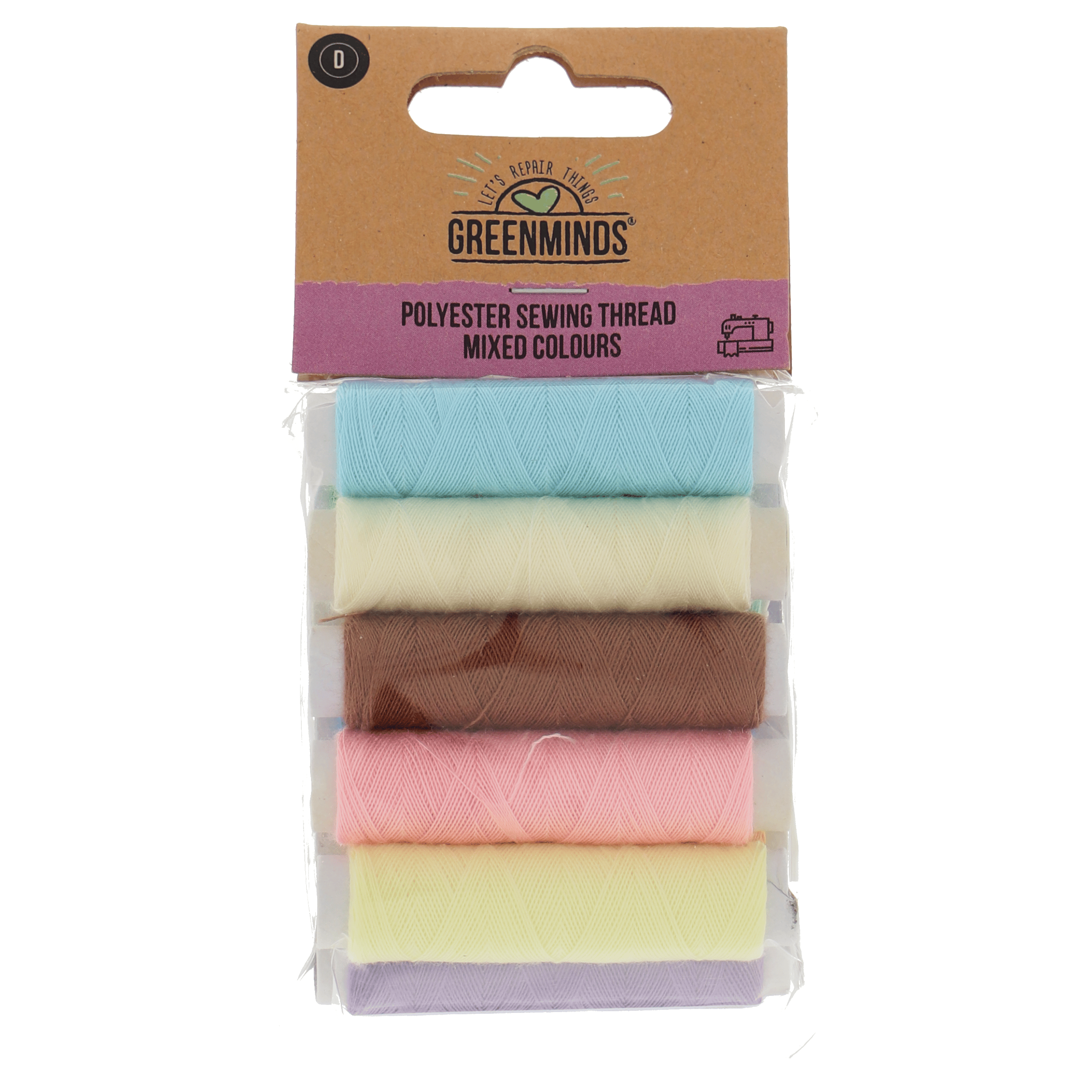 Greenminds Garen 100% polyester10x45m helle kleur Pak 1 st