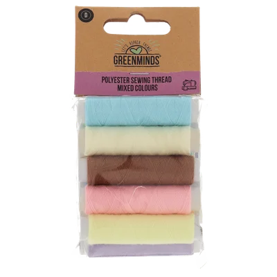 Greenminds Garen 100% polyester10x45m helle kleur Pak 1 st