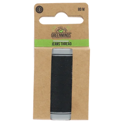 Greenminds Jeansgaren Zwart 80mtr Wikkel 1 st