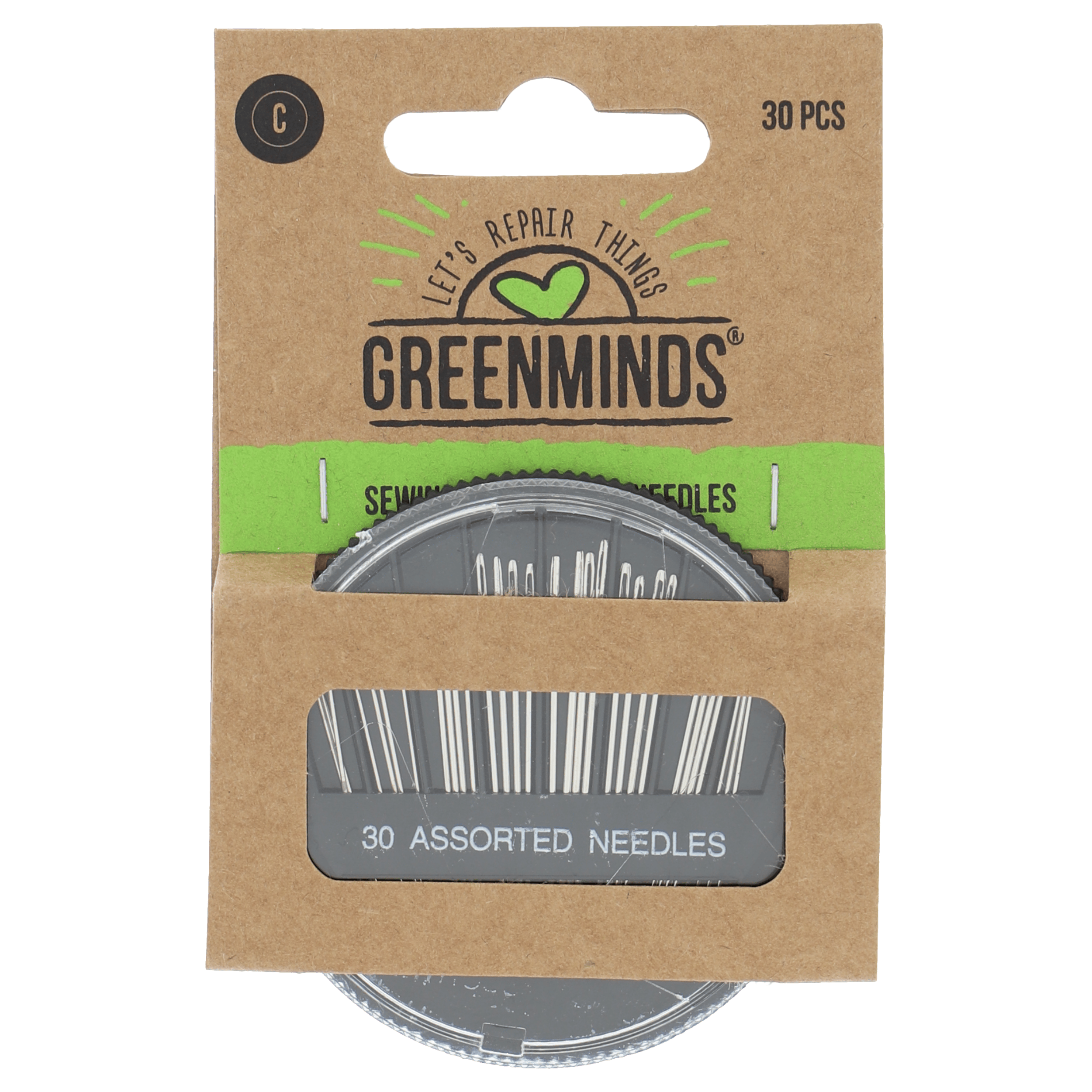 Greenminds Naai- En Stopnaalden 30 st Kaart 2 g