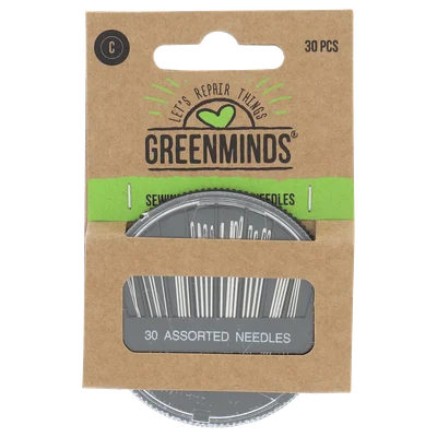 Greenminds Naai- En Stopnaalden 30 st Kaart 2 g