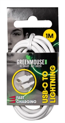 GreenMouse USB-C to Lightning data cable - 1m Wikkel 18 g