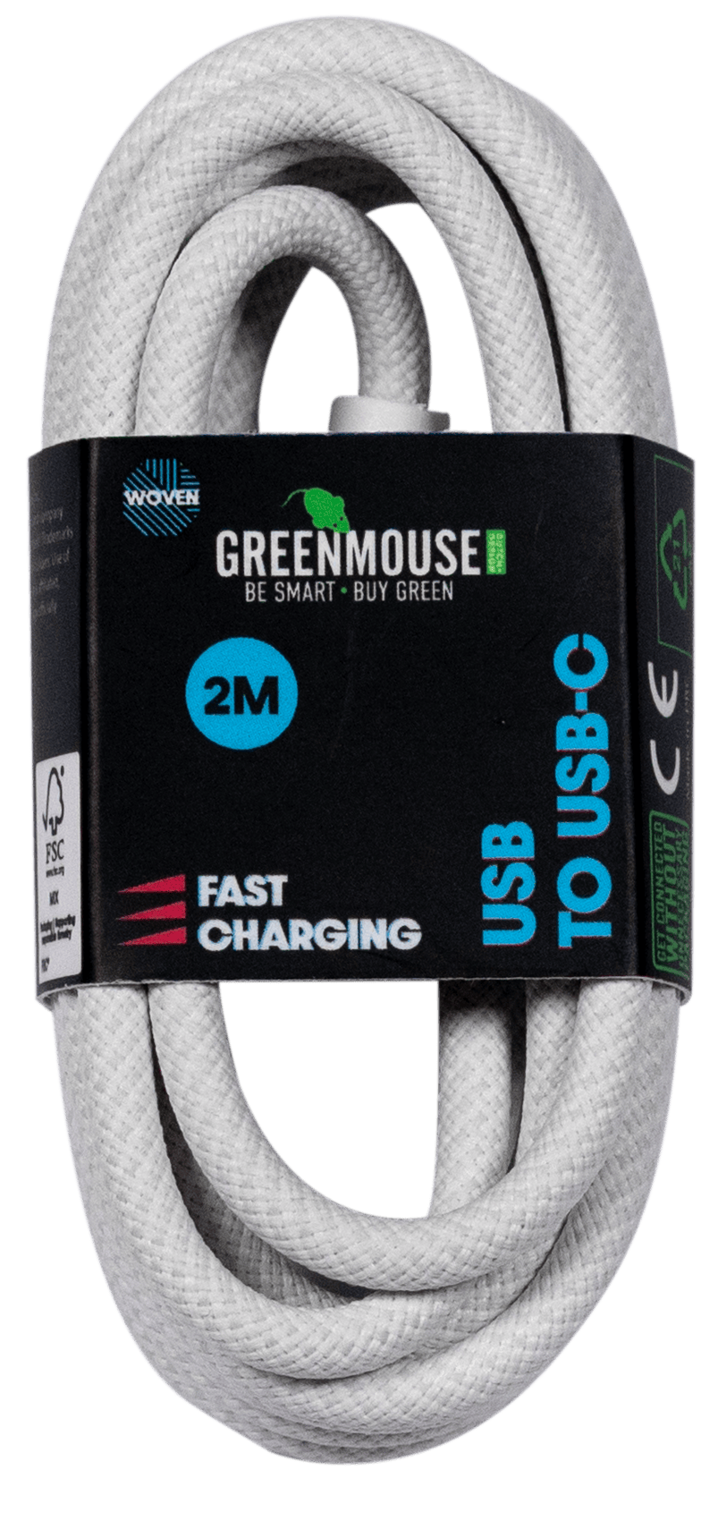 GreenMouse USB-C kabel woven 1m