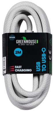 GreenMouse USB-C kabel woven 1m
