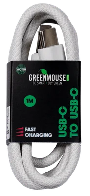 GreenMouse USB-C to USB-C kabel woven 2m
