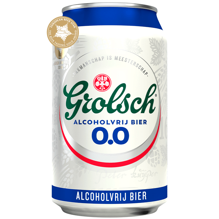 Grolsch Premium Pilsner 0.0% Blik 330 ml