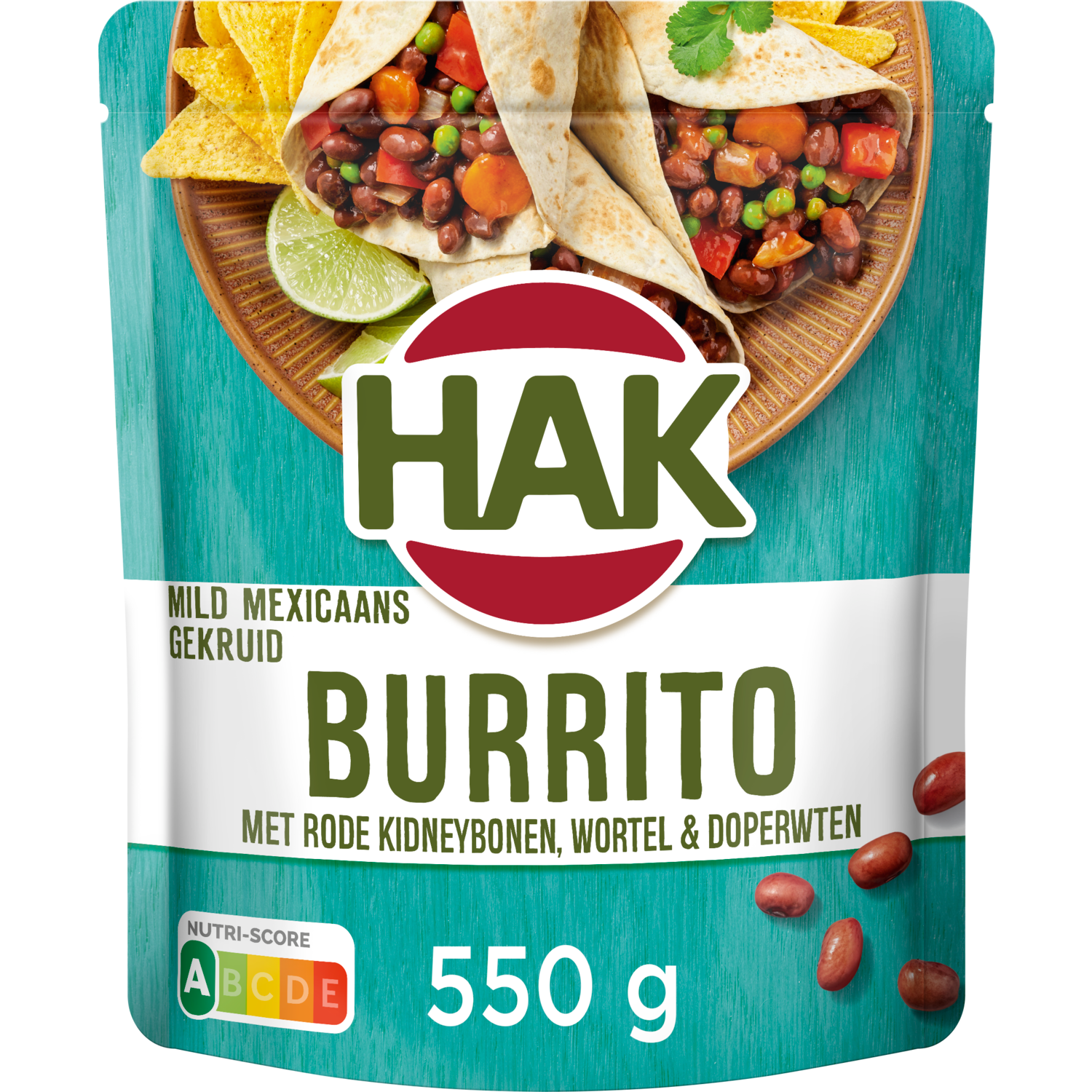 Hak Burritoschotel bonen-groente-saus