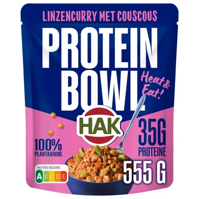 Hak Linzencurry Proteïne Bowl Stazak 555 g