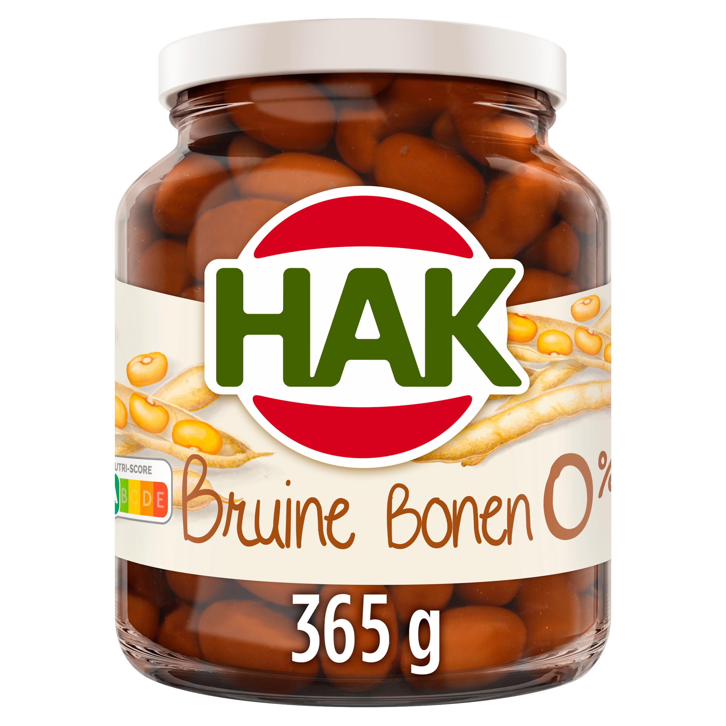 Hak Bruine bonen 0% Pot 365 g