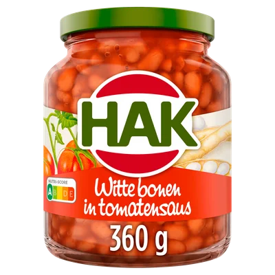 Hak Witten bonen in tomatensaus Pot 360 g