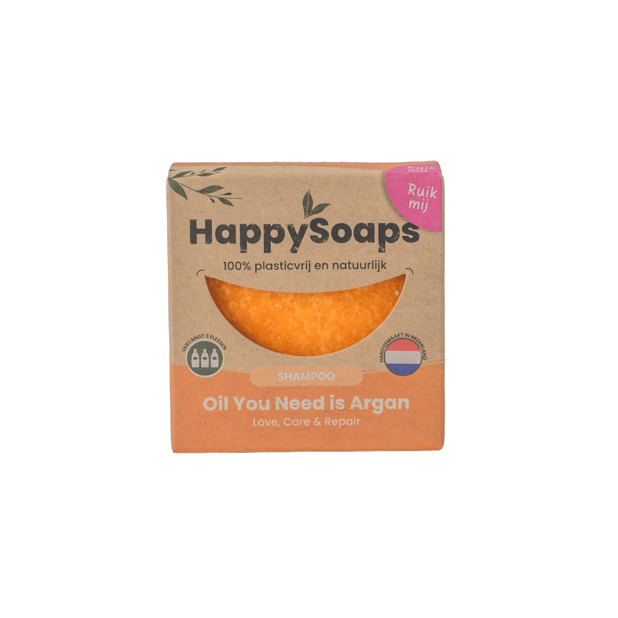 HappySoaps Shampoo Bar Oil You Need Argan Doos 70 g