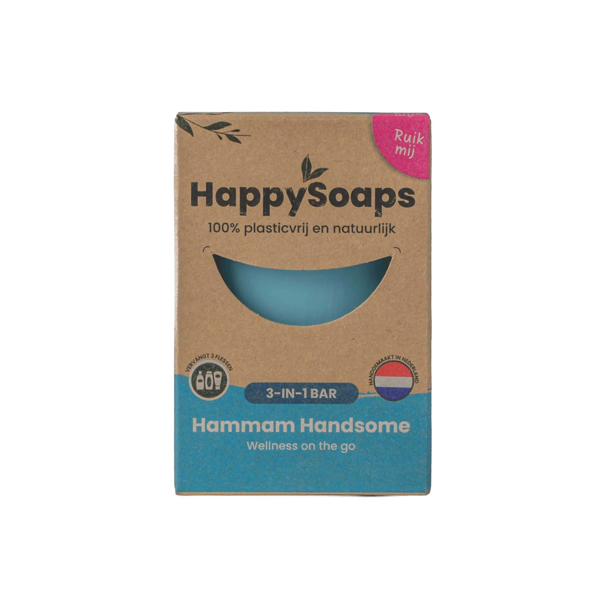 HappySoaps 3-in-1 Bar - Hammam Handsome Doos 70 g