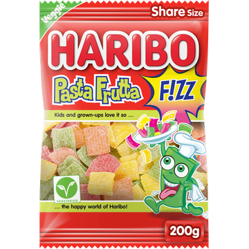 Haribo Pasta Frutta F!ZZ Zak 200 g