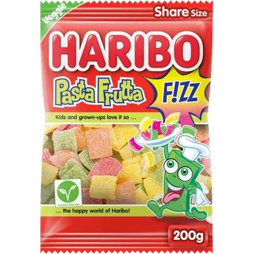 Haribo Pasta Frutta F!ZZ Zak 200 g