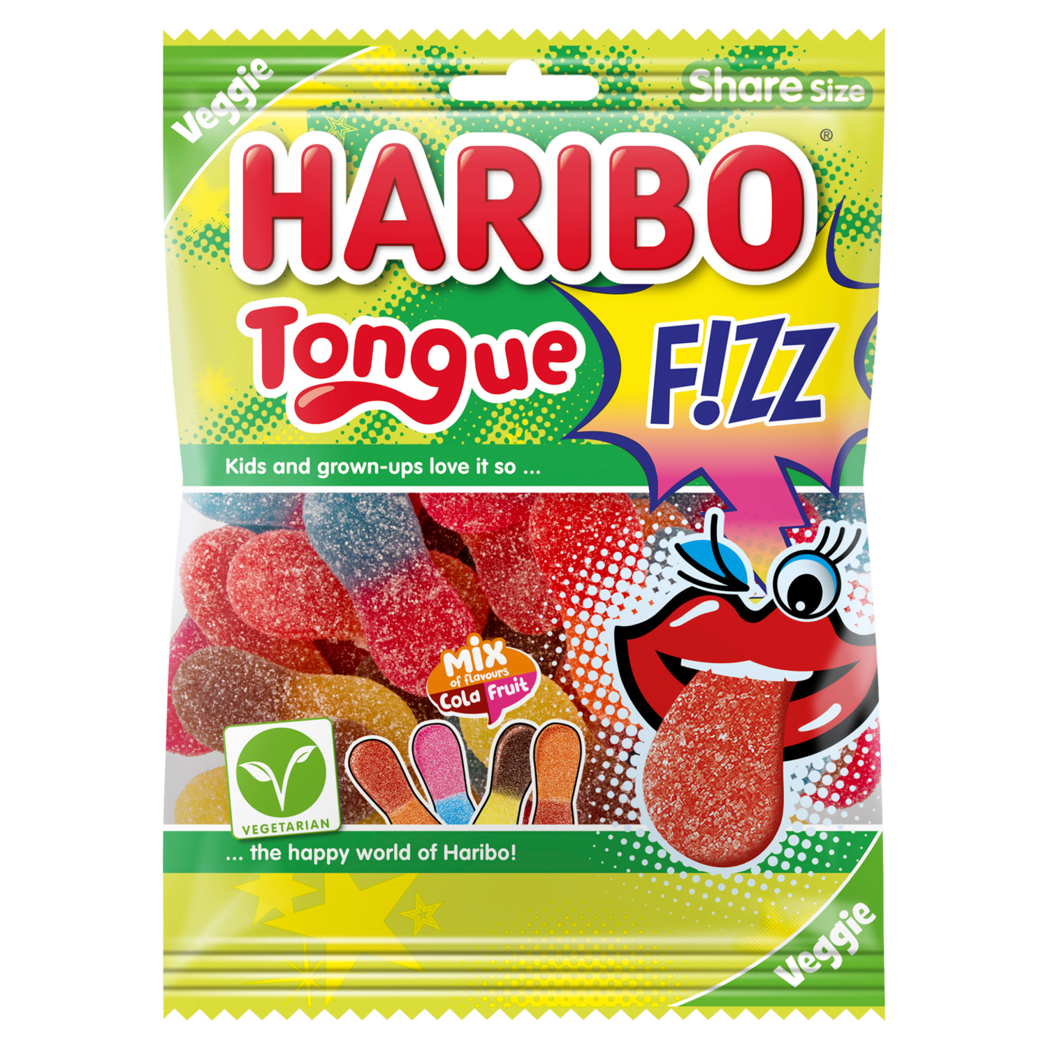 Haribo Fruitgom tongue