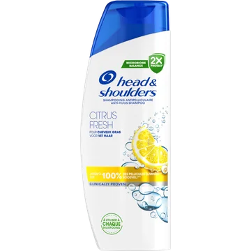 Head & Shoulders Citrus Fresh Anti-Roos Shampoo Voor Vet Haar 300ml. Dagelijks Gebruik