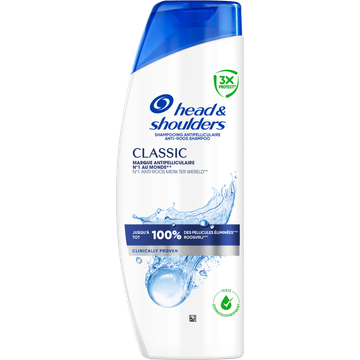 Head & Shoulders Classic Shampoo 625ml. Tegen roos, talg, jeuk