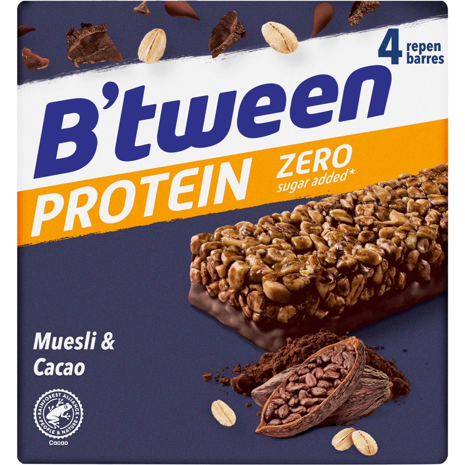 Hero Btween protein muesli & cacao 4 st.
