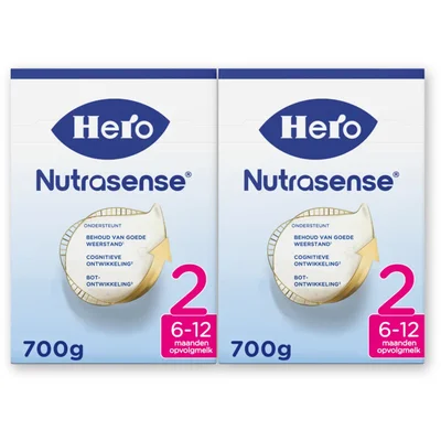 Hero Nutrasense 2 opvolgmelk 6-12 maanden 2-pack