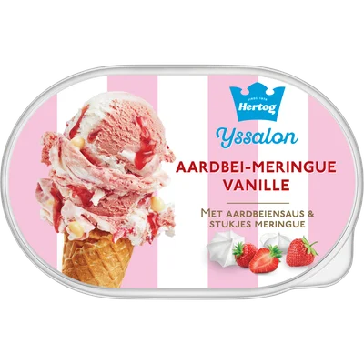 Hertog Ijs aardbei meringue