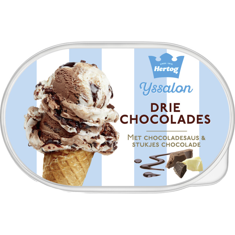 Hertog Ijssalon drie chocolades