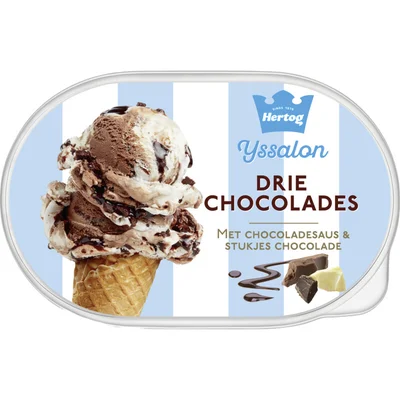 Hertog Ijssalon drie chocolades