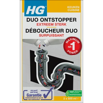 HG Duo Ontstopper Extreem Sterk 2x 500ml