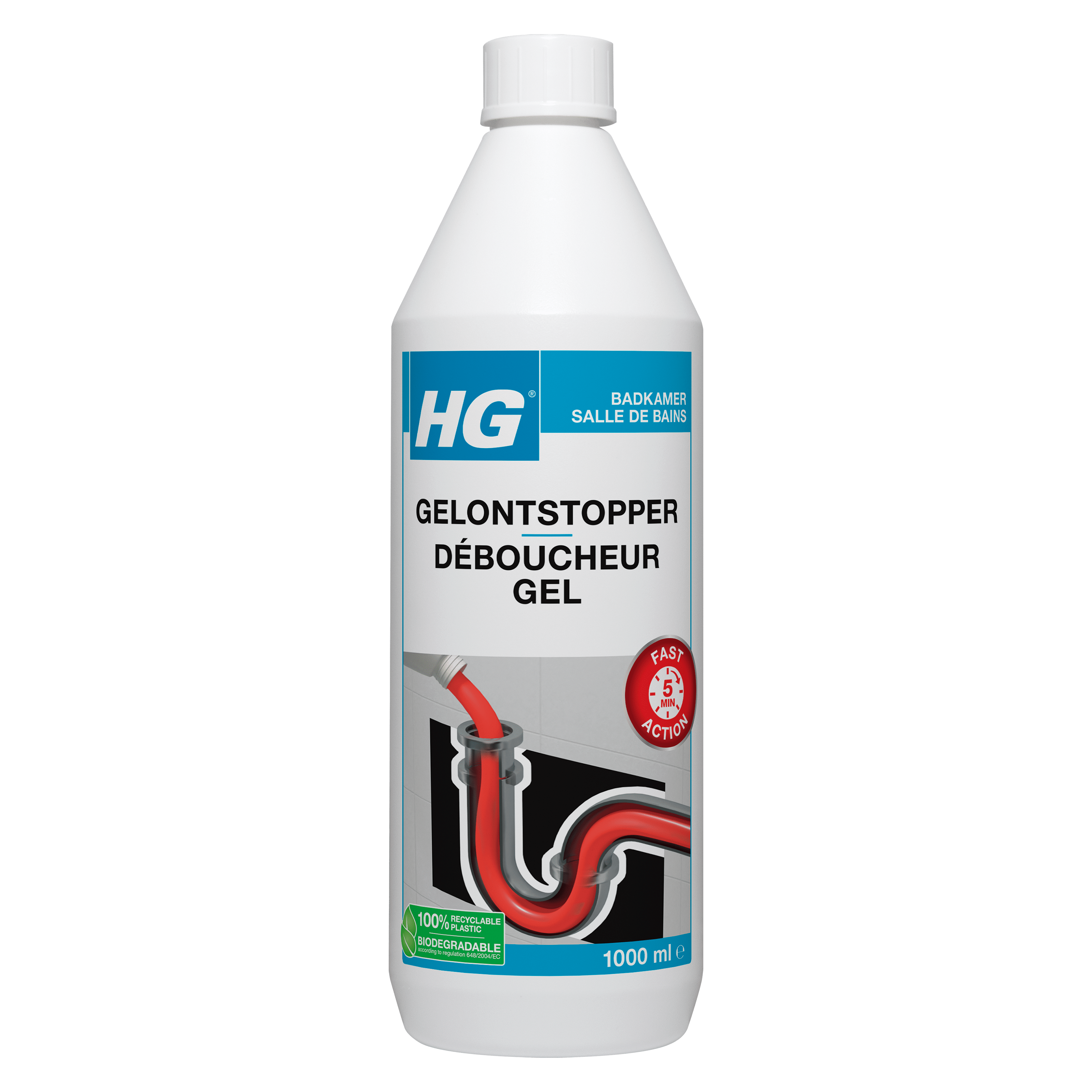 HG Gel ontstopper Fles 1000 ml