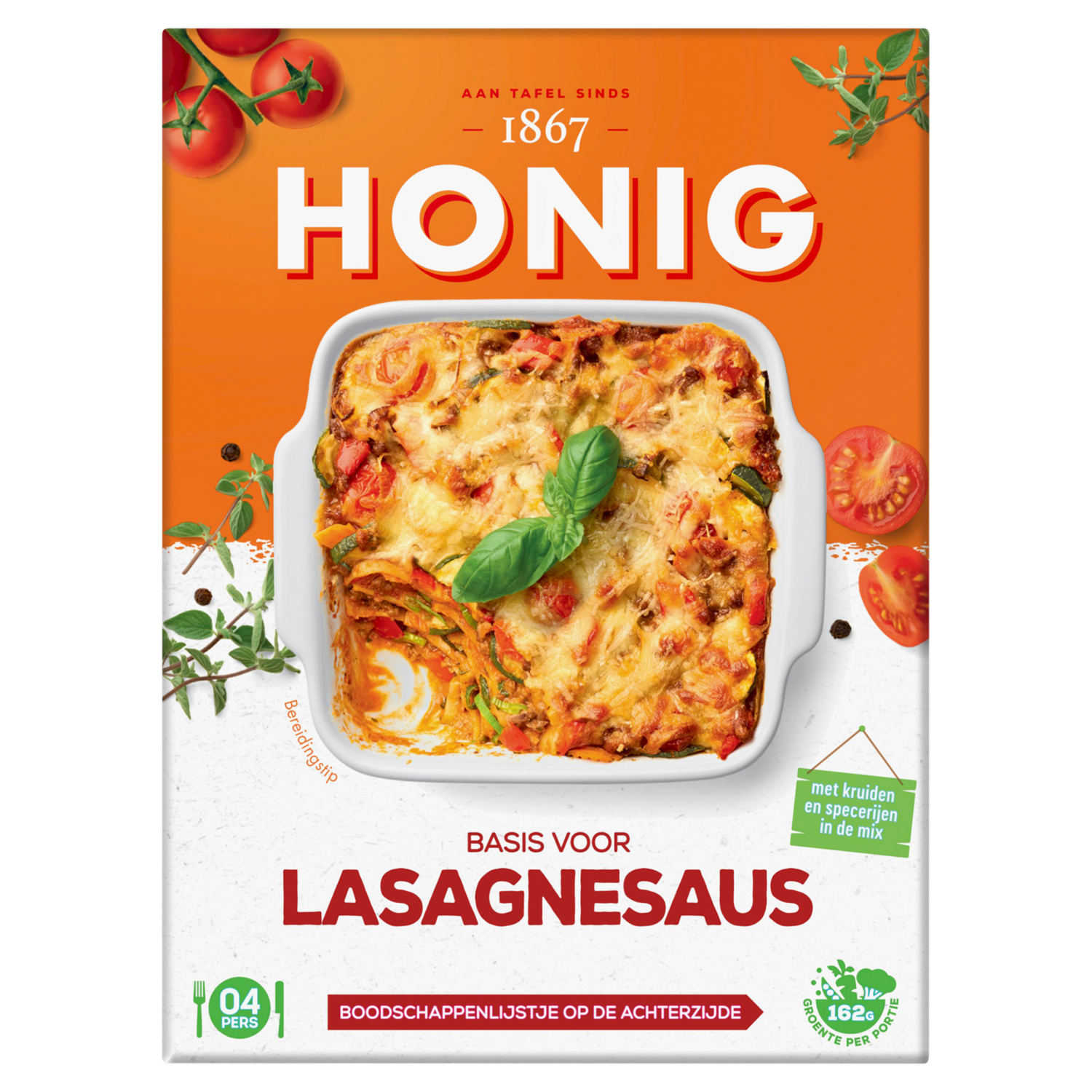 Honig Kruidenmix lasagnesaus