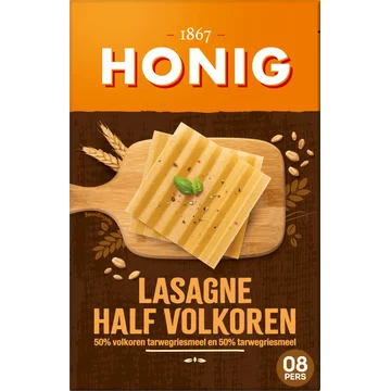 Honig Lasagne Half Volkoren 250 g