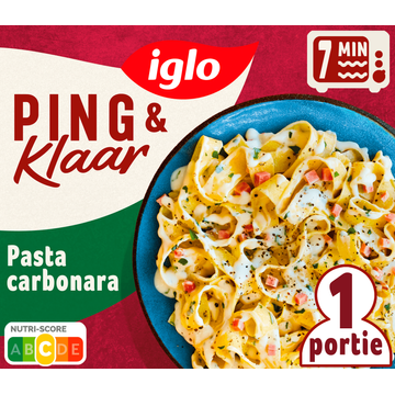 Iglo Ping en klaar pasta carbonara