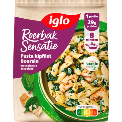 Iglo Roerbaksensatie kip-pasta-boursin