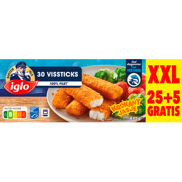 Iglo Vissticks XXL 25+5 Gratis 840 g