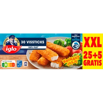 Iglo Vissticks XXL 25+5 Gratis 840 g