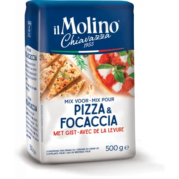 Il Molino Chiavazza Mix voor Pizza & Focaccia met Gist 500g