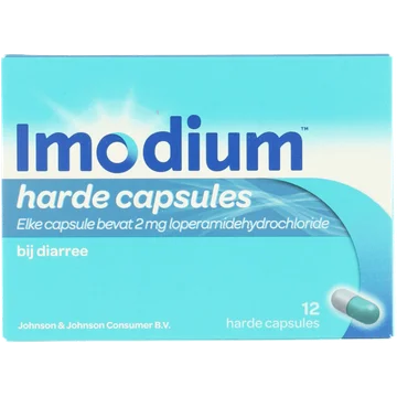 Imodium Harde Capsules bij Diarrree 12 Stuks