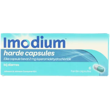 Imodium Harde Capsules bij Diarrree 6 Stuks