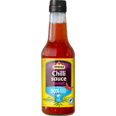 Inproba Chilisaus sweet 50% minder suiker