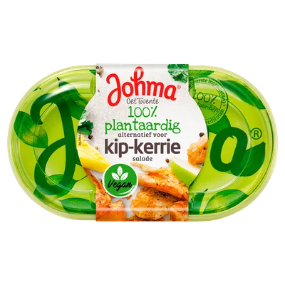 Johma 100% plantaardige kipkerrie salade Kuipje 175 g